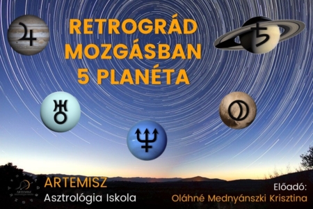 Retrográd mozgásban 5 planéta Artemisz Asztrológia Iskola Debrecen